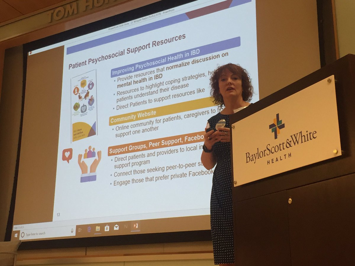 Brennan Spiegel, MD, MSHS (@brennanspiegel) on Twitter photo Chronic disease is not just a physical journey, but a psychosocial journey. Laura Windgate, SVP of Education, Support & Advocacy <a href="/CrohnsColitisFn/">Crohn's & Colitis Foundation</a>, presents patient support resources for #IBD in her terrific talk on how docs can support their pts across biopsychosicial health. Chronic disease is not just a physical journey, but a psychosocial journey. Laura Windgate, SVP of Education, Support & Advocacy <a href="/CrohnsColitisFn/">Crohn's & Colitis Foundation</a>, presents patient support resources for #IBD in her terrific talk on how docs can support their pts across biopsychosicial health.