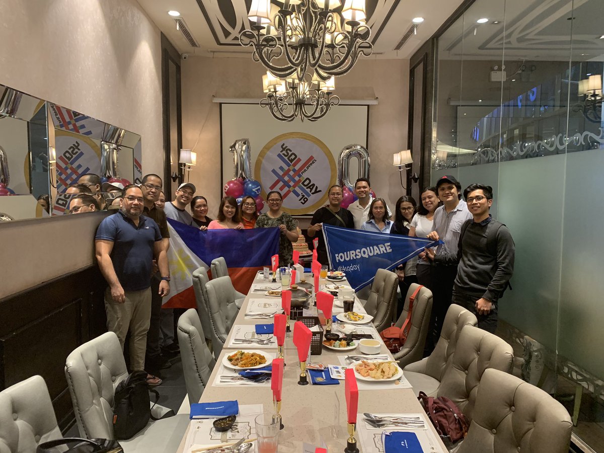 4sqPhilippines's tweet photo. @Foursquare Philippine Superusers represent #4SQDAY #4SQDAYPH #4SQDAYPH2019 https://t.co/CwwAxjifeH