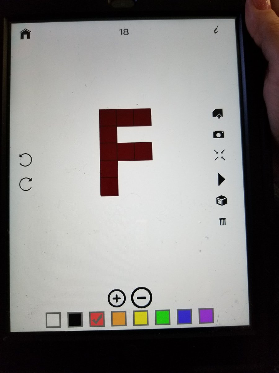 TechSavvy_Teach's tweet photo. Just downloaded an app where my students can design images block by block then we can 3d print their creations! #3Dprinting #3dprintersatschool #edtech #edtechchat #edtechedu #edchat #stem #steam #3dmodeling #3d #edtechknow #edtechteam https://t.co/p3lZ5GtEhh