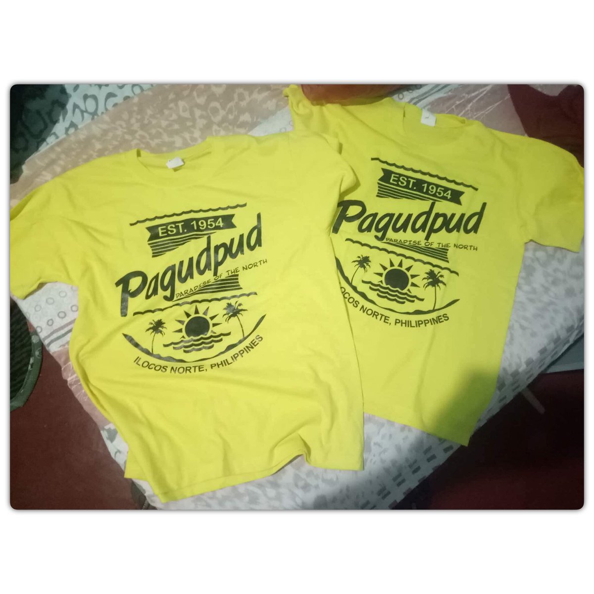 Cynophile_R's tweet image. Excited to get our souvenir shirts.. 👕👚 Thankies.. 🥰👌🏻

#couplestees #yellowmellow #pagudpudisland #ilocosnorte