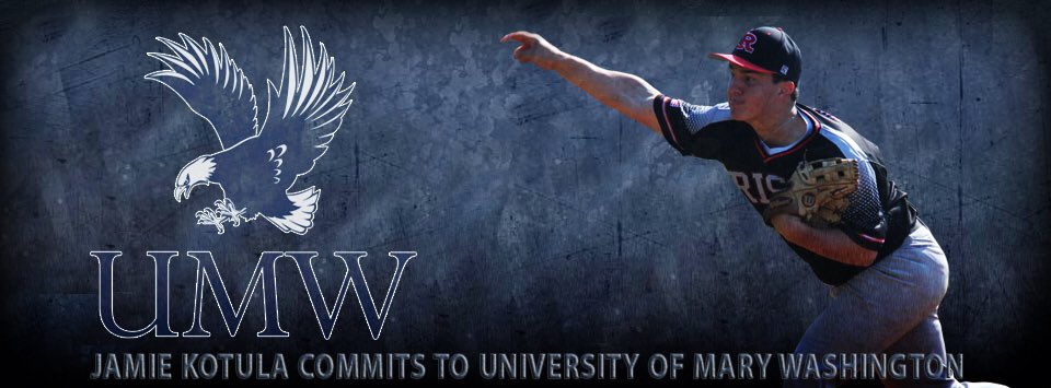 jamie_kotula's tweet photo. Extremely excited to announce my commitment to continue playing baseball at the University of Mary Washington. Thanks to everyone @RISE_Baseball for helping me get here I couldn’t do it without them! https://t.co/XSiuoTf8E4