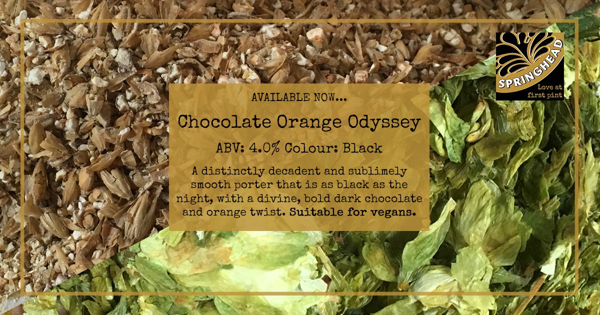 Our deliciously decadent porter, Chocolate Orange Odyssey, is available now. The perfect chocolate fix for and Easter afternoon pint!

#easter #chocolateorange #chocolate #orange #easterweekend #saturday #saturdaytreat #weekend #porter #beer #realale #craftbeer