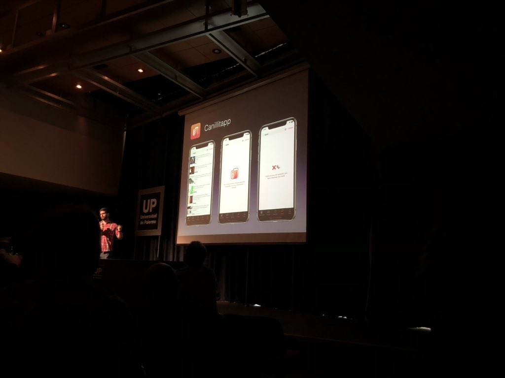 canillitapp's tweet photo. Mirá mamá estoy en la #NSConfArg 
(en la charla de @marcosgriselli) https://t.co/8gnys6Nxdr