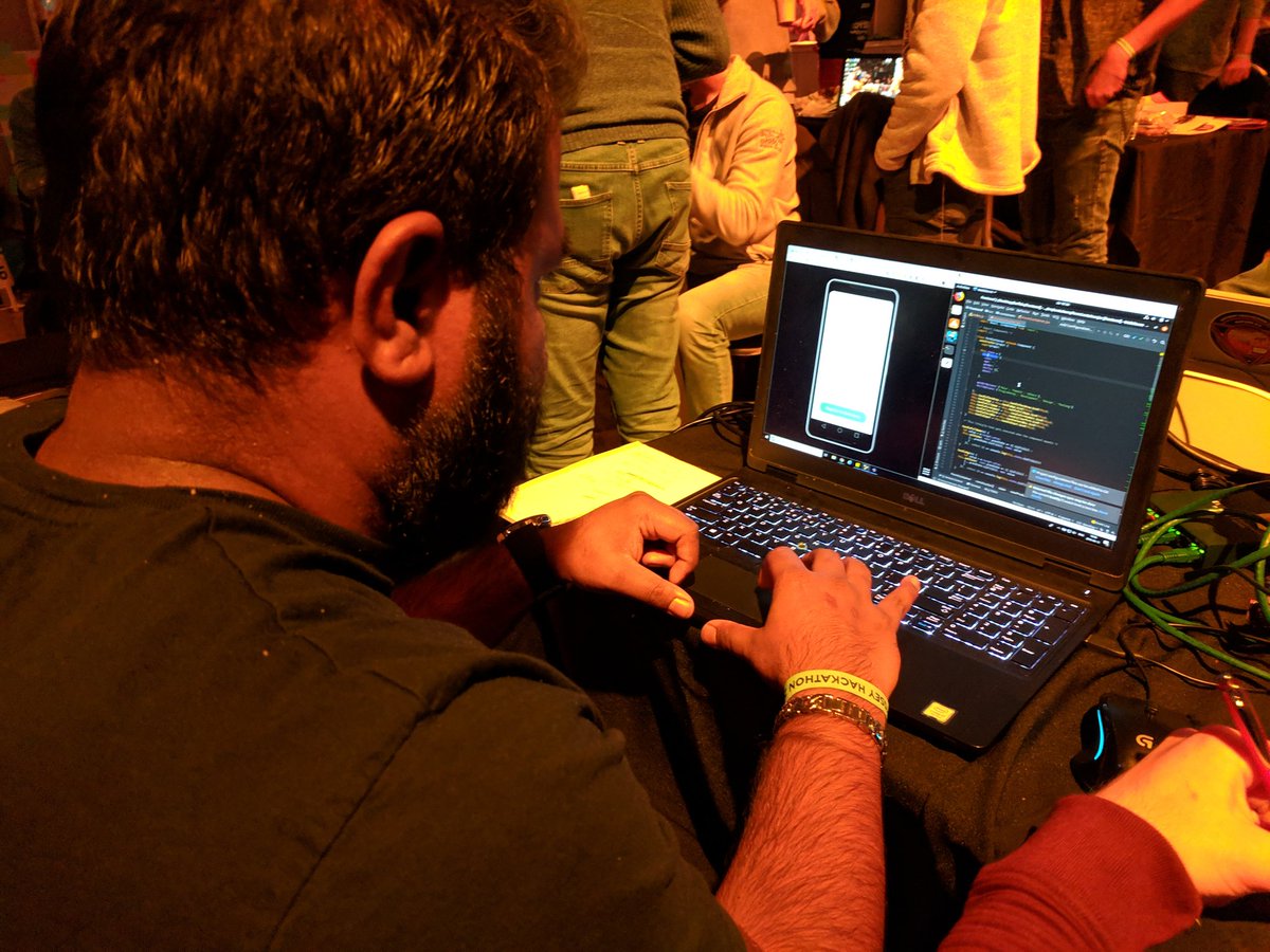 buffalo_network's tweet photo. Buffalo @godwinjoel hard at work coding up the front-end for our upcoming mobile app. You'll be able to join the commons this Sunday! https://t.co/GLB47fAi3H
