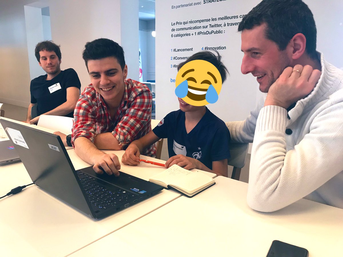 CoderDojoParis's tweet image. Nous sommes de retour ! 👊
Les ateliers accueillent nos 16 ninjas pour coder leurs projets avec l’aide de nos mentors bénévoles 💪 avec l’accueil et le goûter offert par @TwitterFrance 😋
#CoderDojoParis #KidsWhoCode