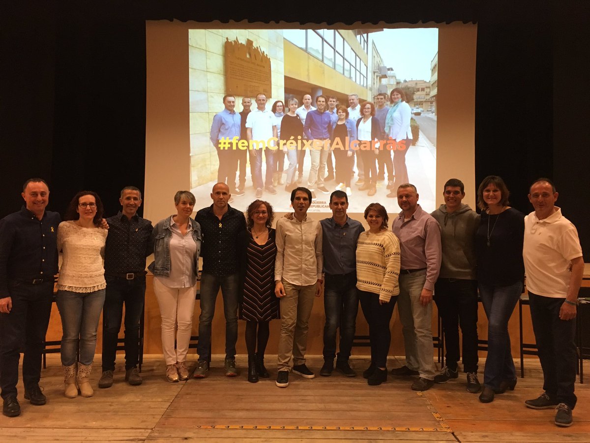 Ahir vam presentar la candidatura d’ERC Alcarràs , un candidatura digna del candidat i digna del poble d’Alcarras #femcreixealcarras