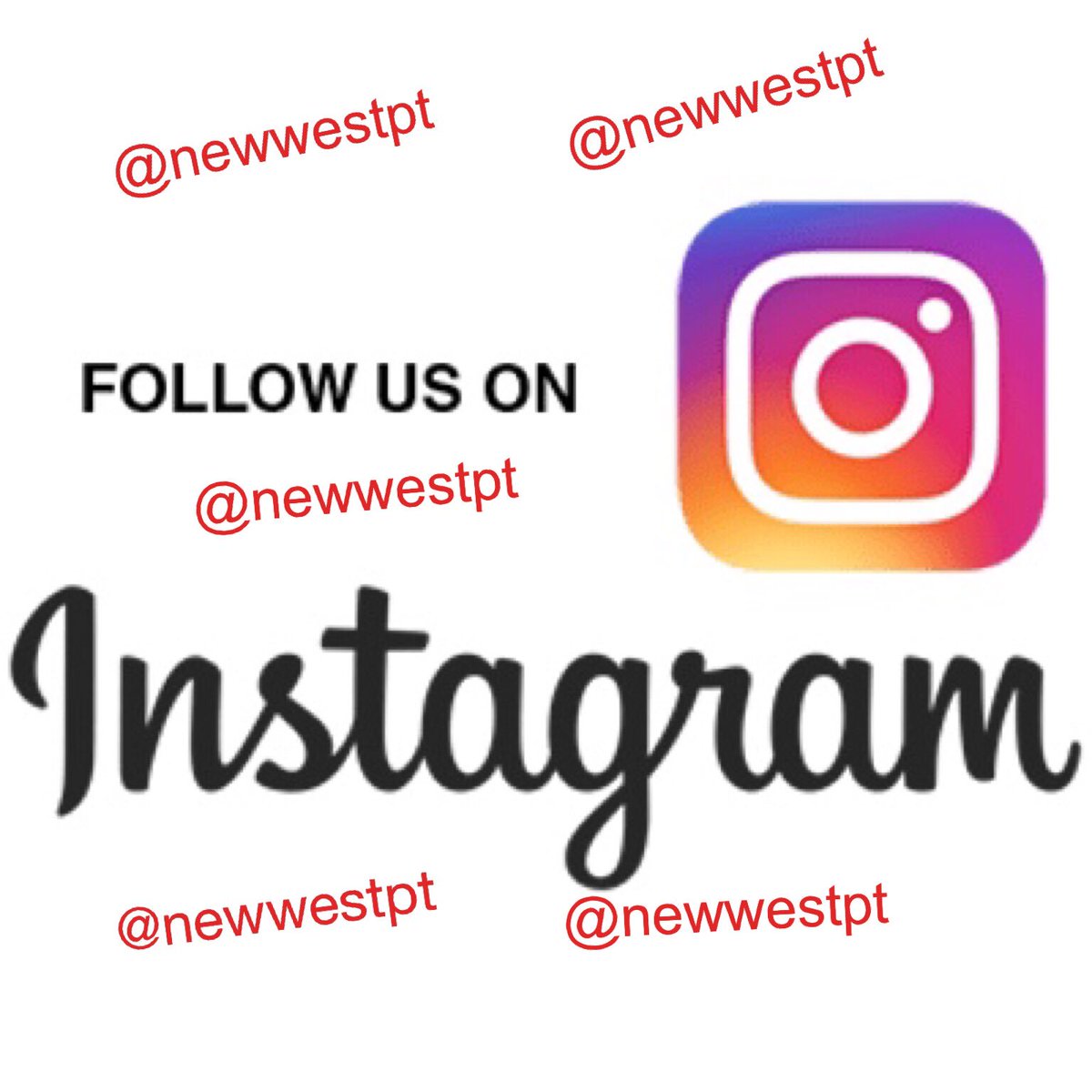 Don’t forget to follow us on Instagram! <a href="/newwestpt/">New West PT</a>