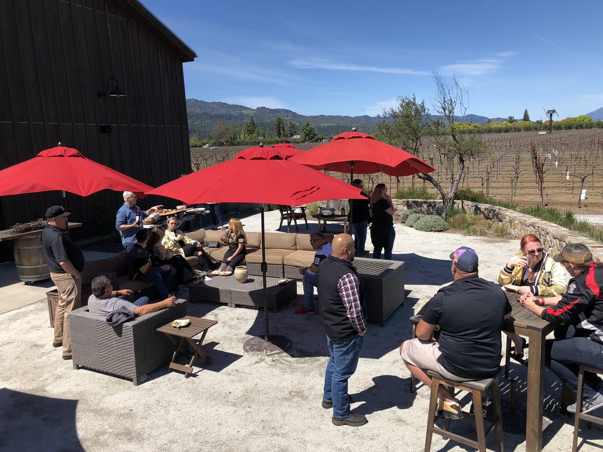 Before witnessing <a href="/FFWSociety/">Foley Food & Wine Society</a> founder Bill Foley’s <a href="/GoldenKnights/">Vegas Golden Knights</a> tie their #StanleyCup playoff series against the Sharks with a 5-3 victory in San Jose, loyal VGK fans were treated to a day of wine tasting, great food, and good times <a href="/FJwinery/">Foley Johnson Winery</a> 

🏒🍷🥘😎 #GoKnightsGo