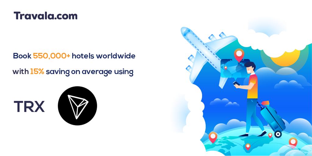 travalacom's tweet photo. Use $TRX to book 550,000+ hotels worldwide with an average saving of 15% on https://t.co/CL8FxAXFXS 

Get further savings up to 10% off the already amazing prices with our #SMART program ⬇️
https://t.co/JhMc1YAWq4

@TronColony @TronWatch @tronsociety https://t.co/oPNv54ysdO