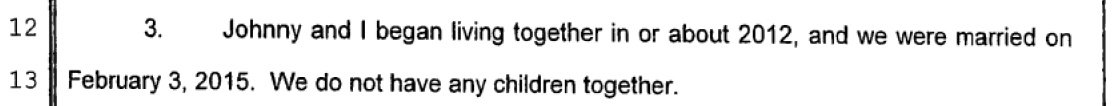 March 2015, Australia. Amber claims that Johnny began a fight over our UPCOMING MARIAGE. Really? You got married on Febrary 3, 2015. F* ck, and after that she dares to claim that JD was always drunk and high and didn't remember anything. Sure.