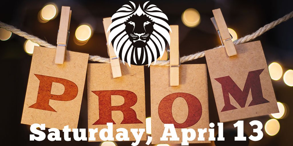 Hey Lions...Have fun, be smart and stay safe tonight. We need you back here on Monday morning!
#WeAreLions #theGJPSway #gjpsPROM2019