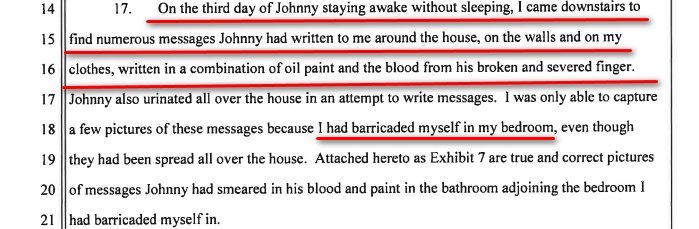 Again, Australia. And Amber's story about JD's messages he left with oil paint and blood. No blood is seen. Pic 1 and Pic2 look like it was the same bathroom and the same mirror, just different angles. One made with oil paint, another one with a sharpie.