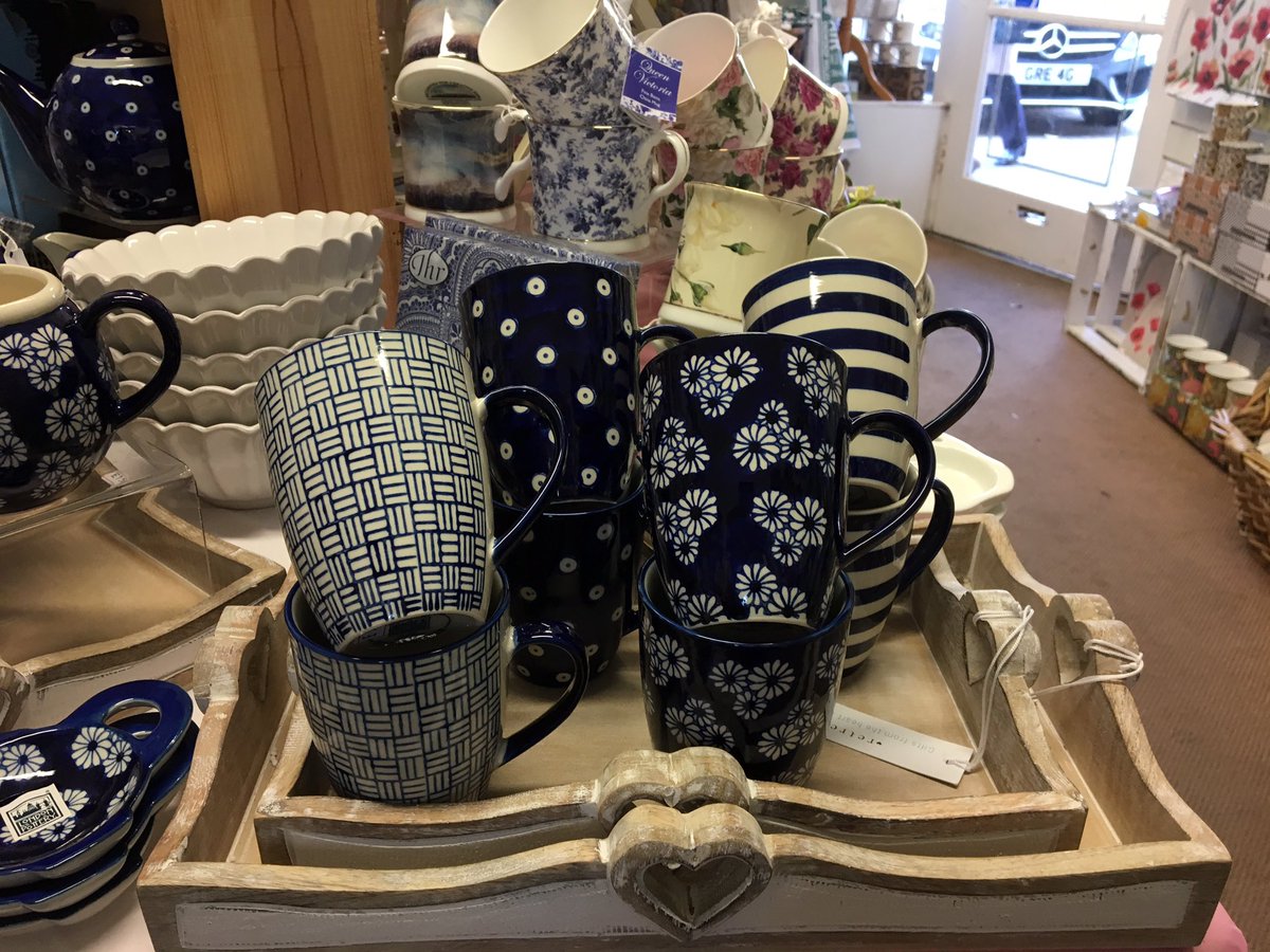 Feeling blue?  💙💙💙#Lytham #lancashire #shoplocal #supportyourhighstreet #blue #blueteapot #londonpottery #timefortea #teaset #afternoontea #putthekettleon