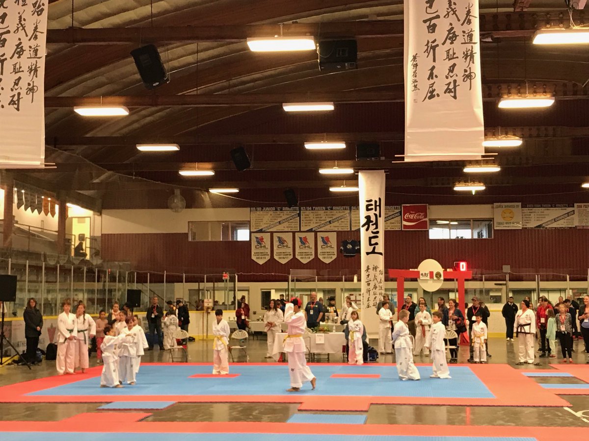 A warm welcome to all the competitors in ⁦<a href="/CityofTerrace/">City of Terrace</a>⁩ for the Taekwon-Do Provincial Championships. Do your best! #Taekwondo