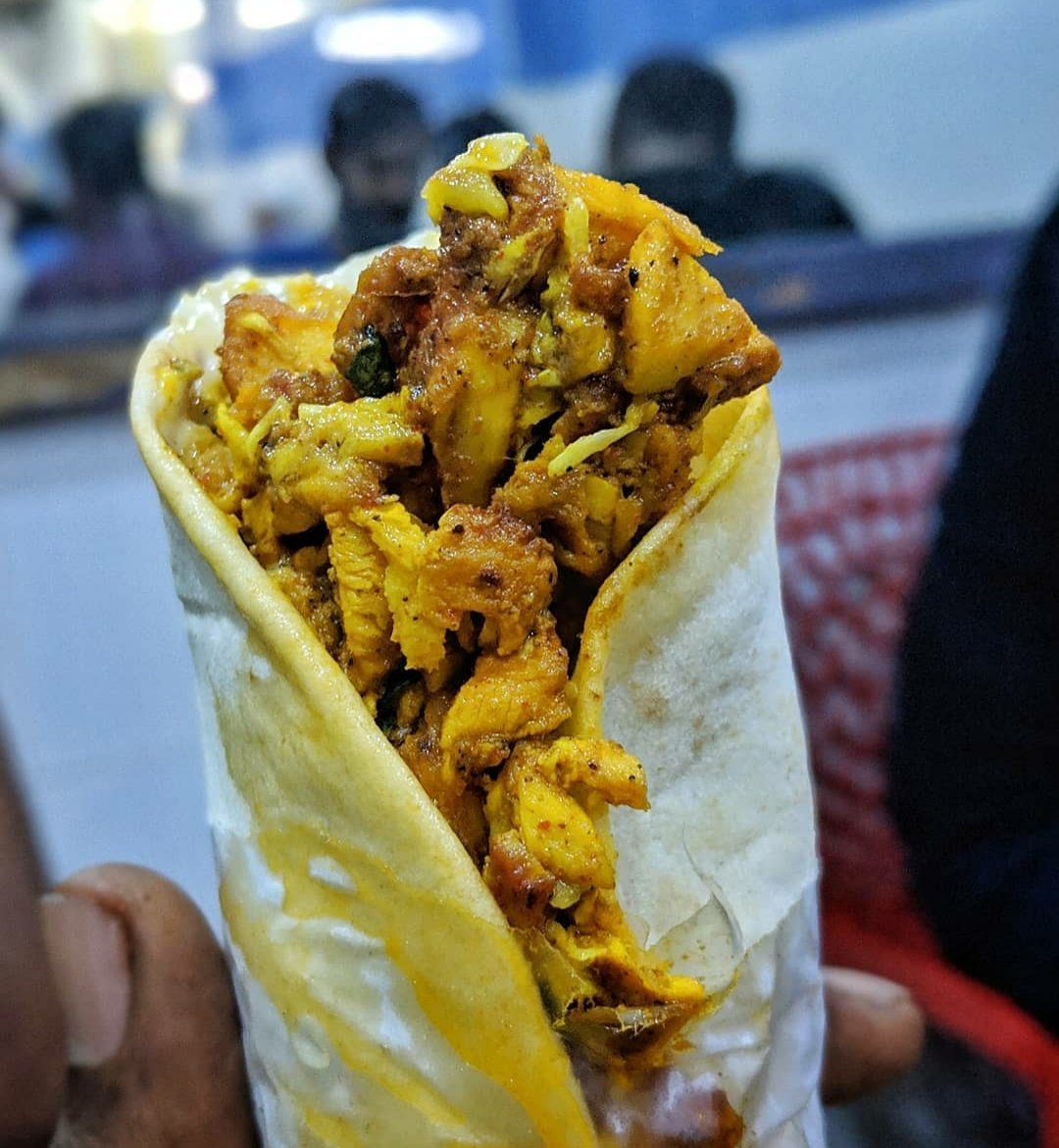 Special ShawarmaBy the looks of it you would've got the difference of this from other such rolls there's not much mayonnaise to give the rich feel nor provide the binding agent. Yet the char and the masala over the meat keeps it flavourful as such Tag that friend 