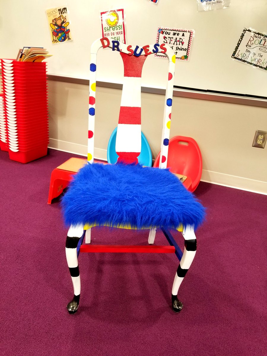 Cool #DrSuess chair at #EdCampCLE