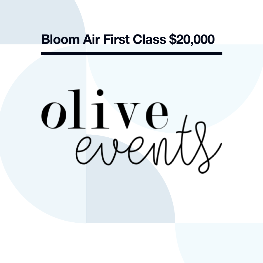 bloompartykc's tweet image. This is your captain speaking. We would like to take a minute to highlight our First Class Flyers with donations of $20,000. Thank you Olive Events for helping community health reach new heights with your generous donation.
