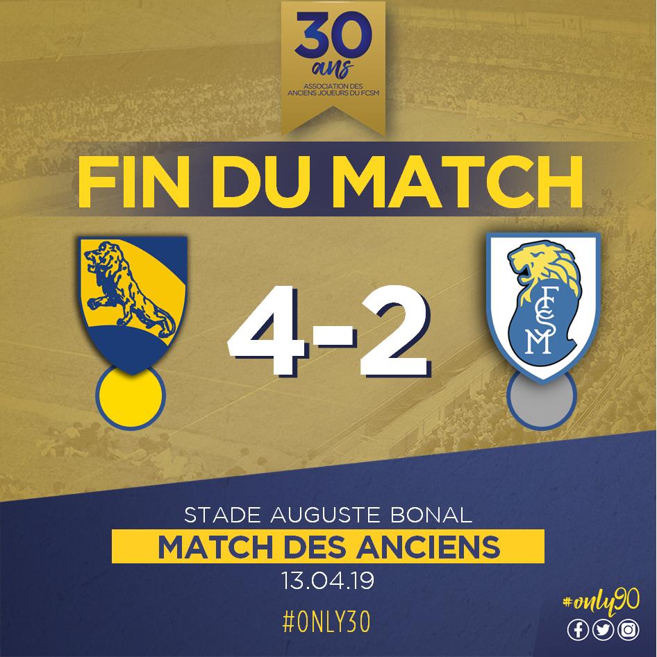 FCSM_officiel's tweet photo. 🔚 C'est terminé au Stade Bonal ! L'équipe entraînée par Bernard Genghini s'impose face à celle de Jean Fauvergue grâce à deux doublés de Danijel Ljuboja et Julien Quercia ! #Only30 (4-2) https://t.co/P1AVP7CwZU