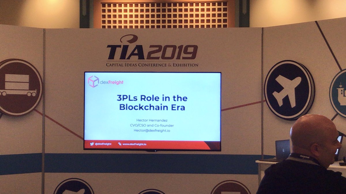 dexFreight's tweet photo. #tia2019con join us now for a blockchain and 3PLs discussion with @dexHector https://t.co/jR1YiHOWQA