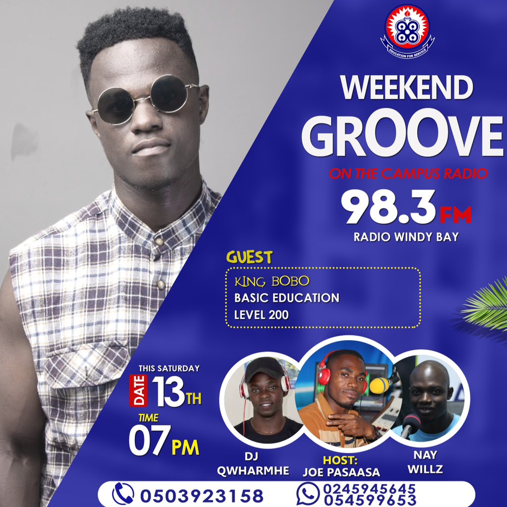 nanaasanteyekye's tweet photo. Today on the biggest #entertainmentProgram on @rwindybay983 📻 tune in @7pm to @1am for greatness🔥🔥🔥Produce by @NayWillz
Guest @Eni @KingBoboGh1 @Acydic @Anarchy @andyshot https://t.co/Zwn0kdrcEX