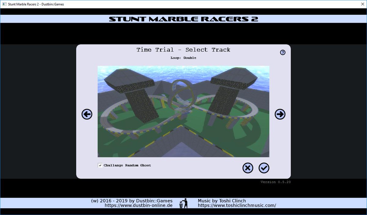 DustbinGames's tweet photo. Had some months without time (and motivation) but I finally uploaded a new version of Stunt Marble Racers 2 to https://t.co/rXrRTVPll8 . I hope you like it. #indiegames #indiedev #IndieGameDev #3DGameProgramming #freegame #gamedev #RetroGames #screenshotsaturday @ClinchToshi https://t.co/0D5BmVtv3m