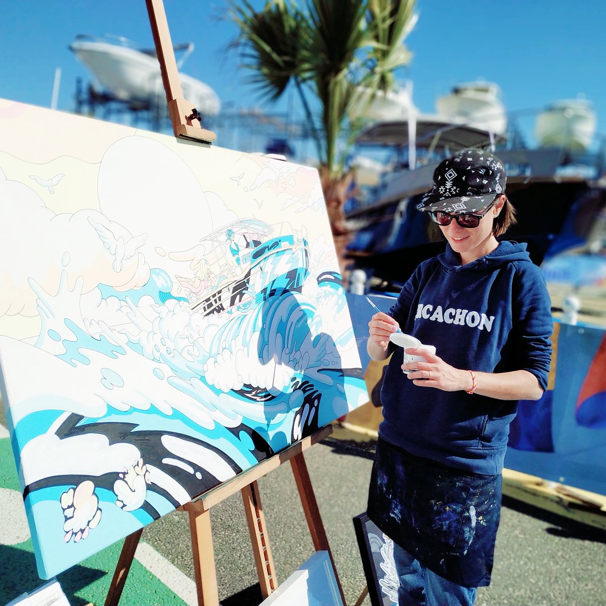 BEATOA_blog's tweet photo. Super journée au salon nautique d'Arcachon 🌊 merci à l'équipe Beacher pour l'invitation 🌊 #Arcachon #Oceans #art https://t.co/DZKDM8hJOL