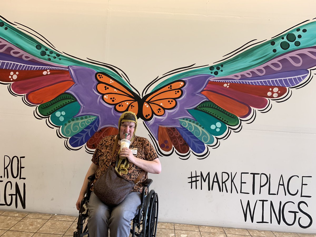 undergradwoman's tweet image. While I’m en route to #Mepacon, I saw this butterfly!