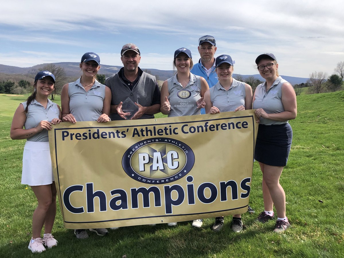 WC_Titans's tweet photo. Congratulations to head coach Matt Torrence and the Westminster women's golf team on winning the 2019 PAC Championship! #titanpride https://t.co/UjNHPKAxqe