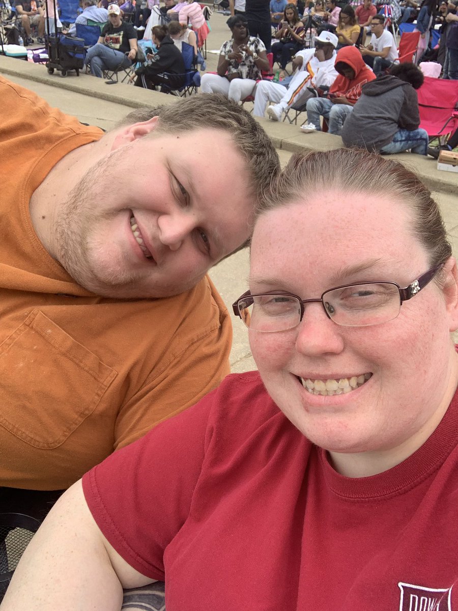 sarinaclfton's tweet photo. Our first #ThunderOverLouisville together as an engaged couple. #thundercommand me and my fiancé Patrick are getting married next year!! https://t.co/1gCYNtaQ2o