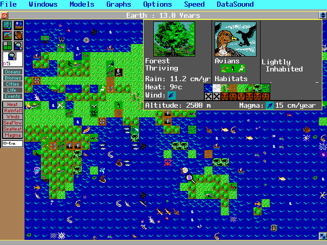 Ate_Bit_Dave's tweet image. Mine was #simearth it was my fav. Also there was a cga game on floppy called rocky's boot which looking back taught logic gates, but I lost that one and never found another copy.
