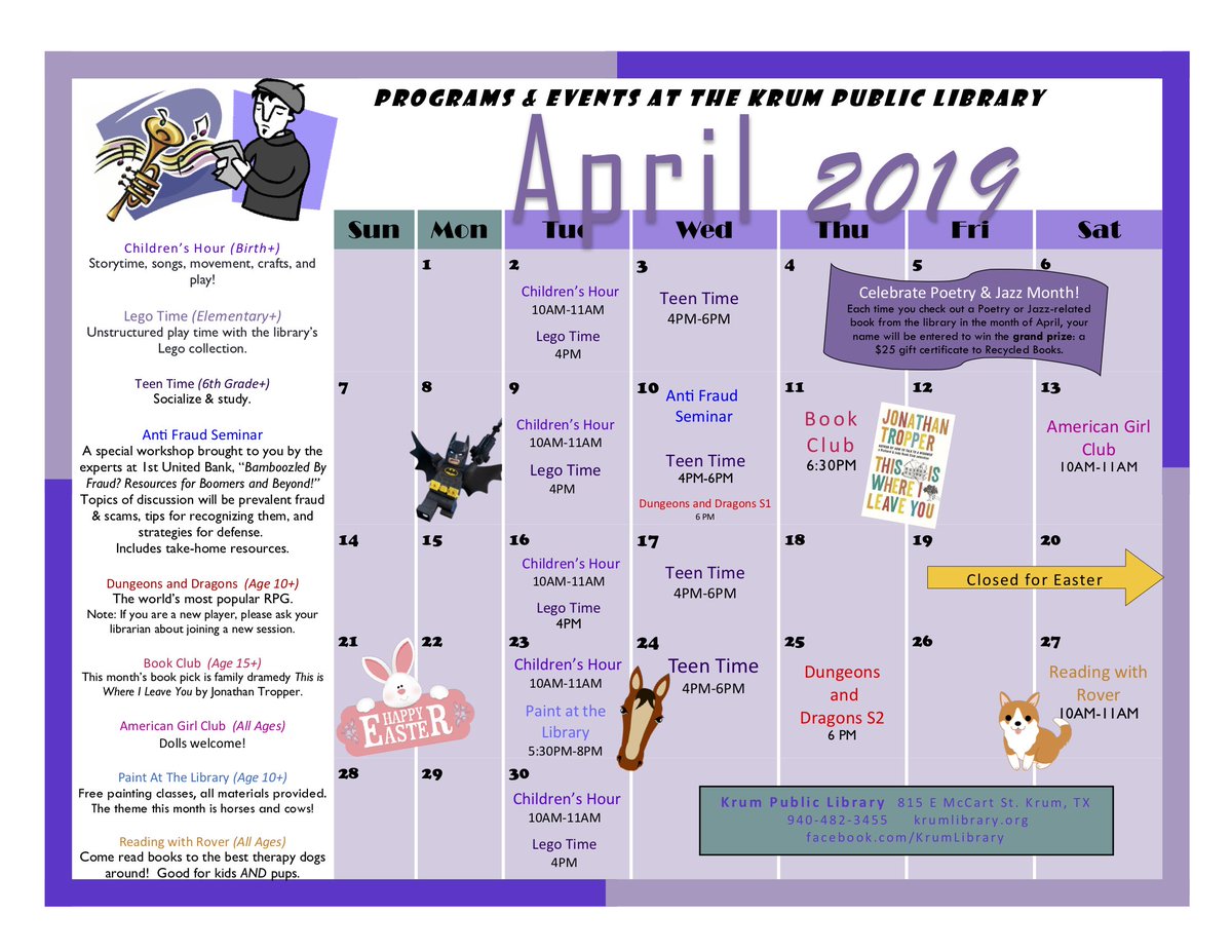 KrumLibrary's tweet image. #krumtx #krumlibrary #library