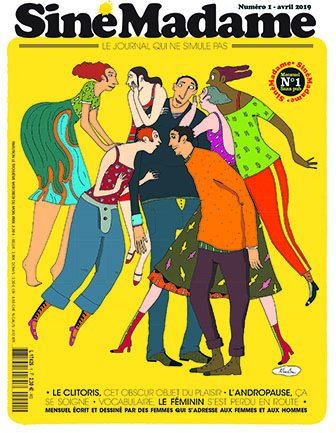 Vergnaud's tweet photo. "Siné Madame" sort mercredi: dans les coulisses du premier mensuel satirique réalisé par des femmes https://t.co/kq0XlfeAIP https://t.co/yUy6soitEL