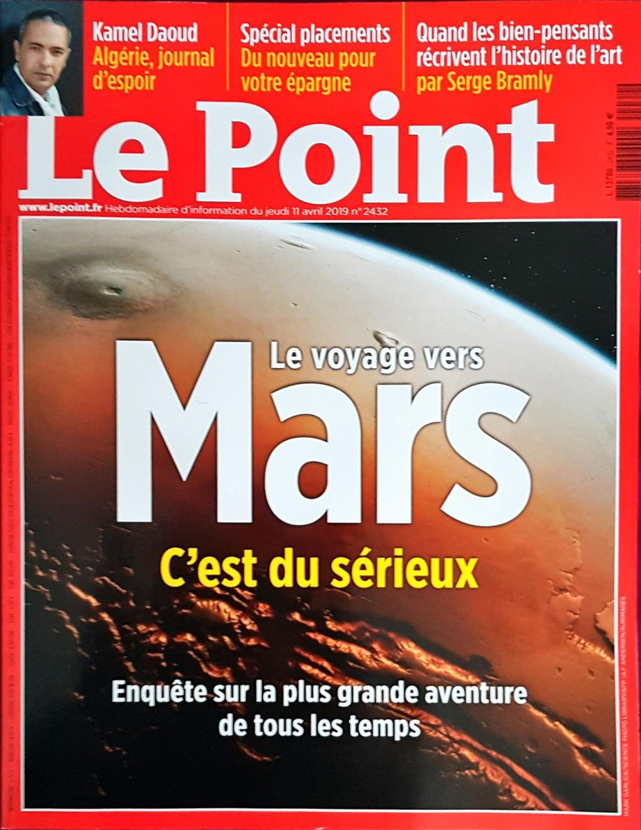 .<a href="/LePoint/">Le Point</a> annonce "sérieusement des hommes" sur Mars pour 2033...on peut comprendre que cela fasse rêver, mais on ferait mieux de concentrer notre intelligence et nos moyens à sauver le climat de la Terre.... car c'est cela en réalité le plus grand défi de l'humanité !