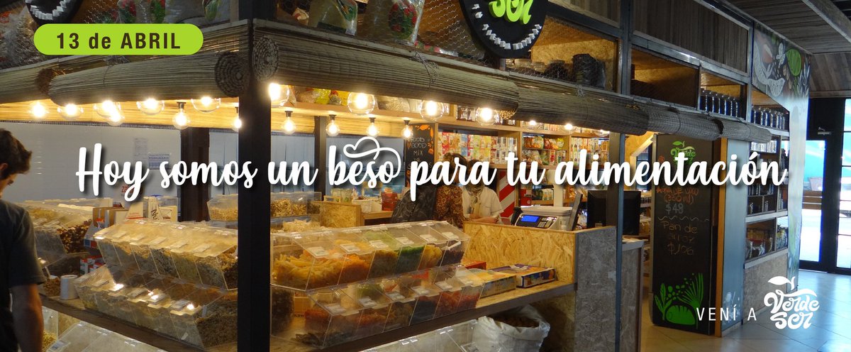 verdeserok's tweet photo. En este 💋"Día Mundial del Beso"💋 te invitamos a nuestro local vas a querer llevarte todos nuestros productos para darle un beso, una caricia a tú alimentación y a tú nutrición.
Estamos de 8:00 a 21:00hs en el hermoso Mercado de Maschwitz🤗😉
#VerdeSer #diamundialdelbeso https://t.co/CGXDej1acx
