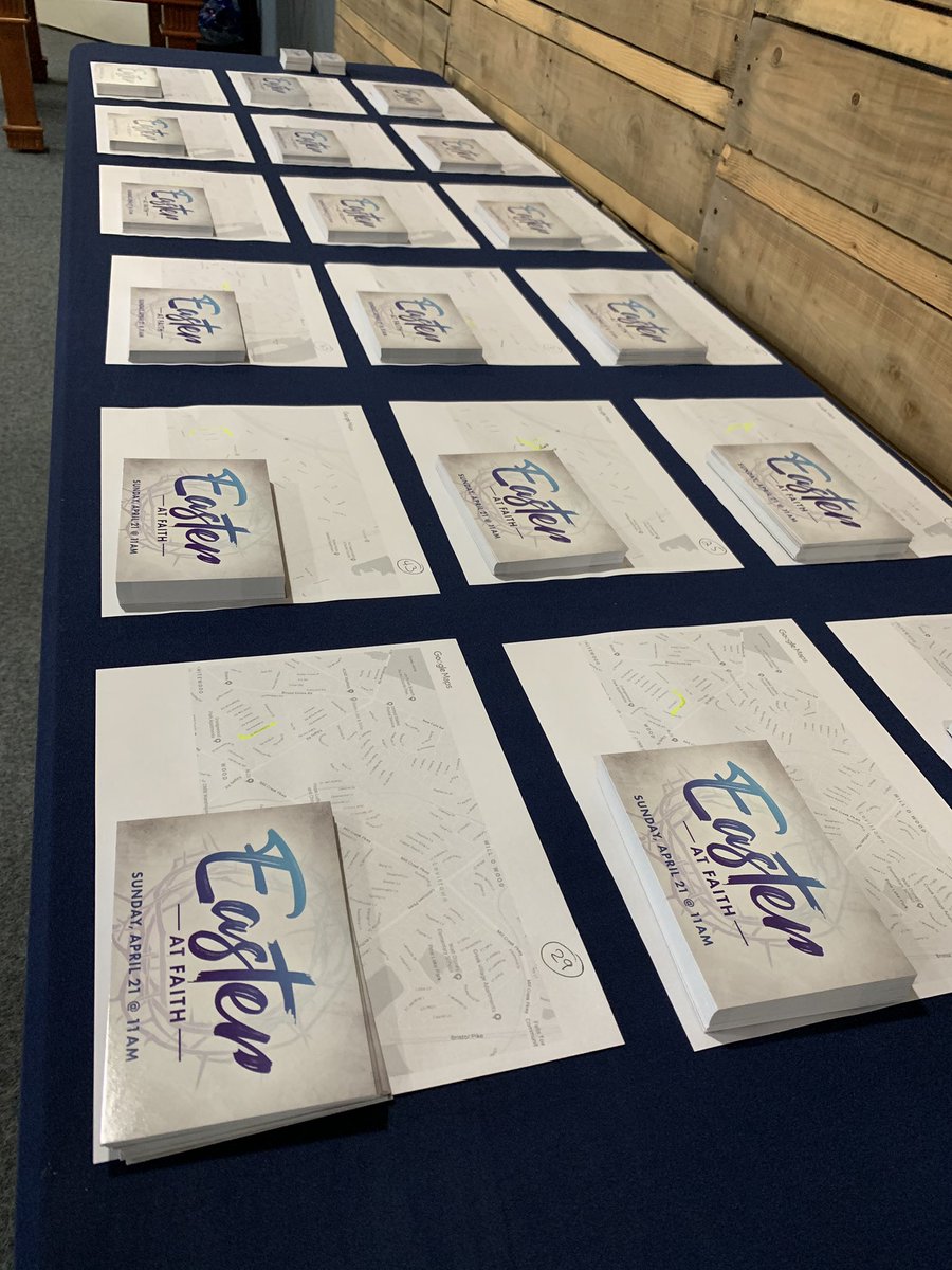 FaithBaptistPA's tweet photo. Getting out Easter invitations today as a church family https://t.co/g0pGWPVcwJ