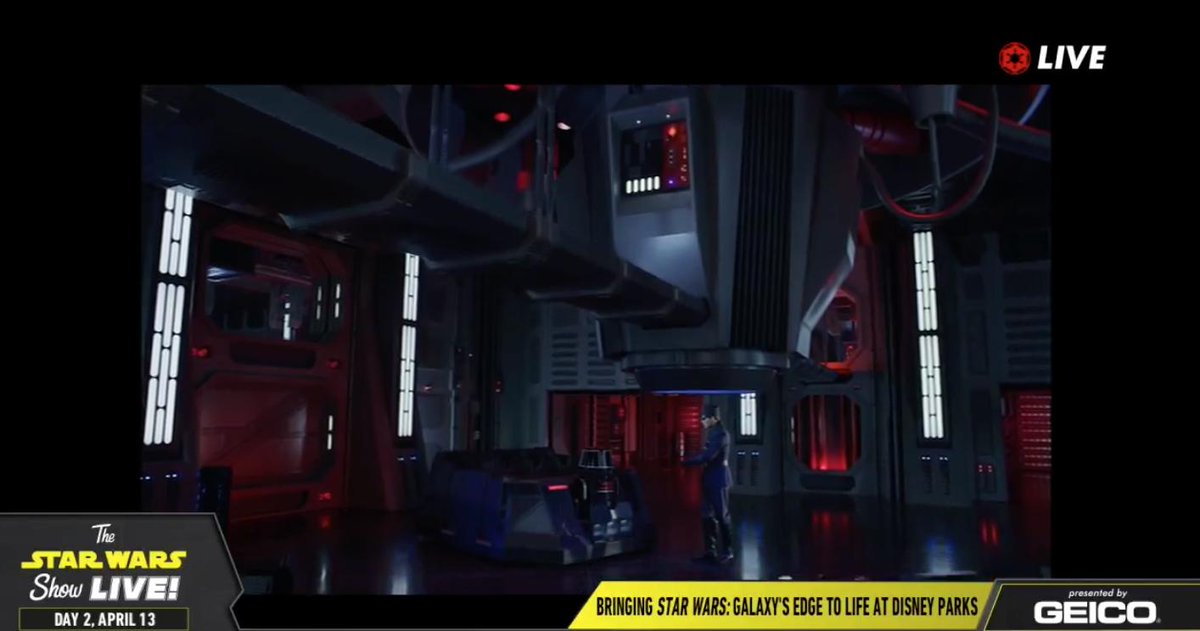 GMA's tweet image. NEW: First look at "Rise of the Resistance" attraction and ride vehicles to be part of #GalaxysEdge @DisneyParks. 

All images were shot in the new attraction.

#SWCC
@starwars
gma.abc/2IspeoI