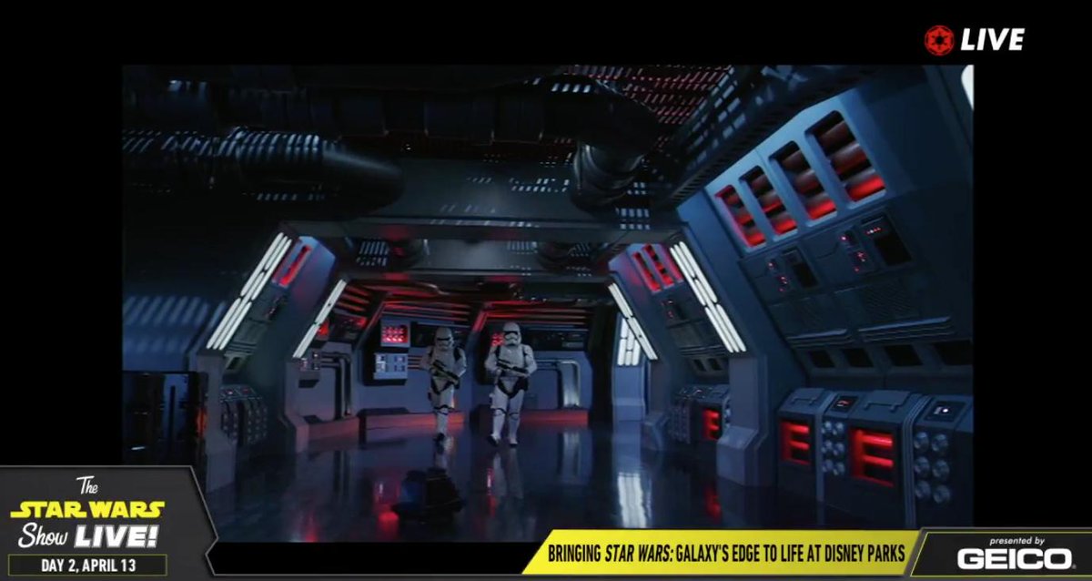 GMA's tweet image. NEW: First look at "Rise of the Resistance" attraction and ride vehicles to be part of #GalaxysEdge @DisneyParks. 

All images were shot in the new attraction.

#SWCC
@starwars
gma.abc/2IspeoI