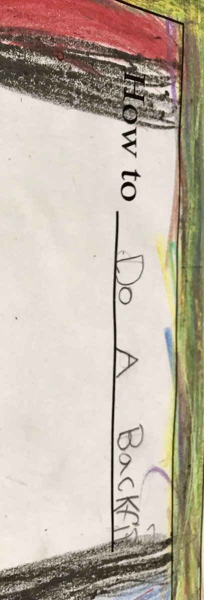 Little1Learning's tweet image. Kindergarten How-To Writing (part 1 of 2) #noworksheetnoproblem @TCRWP @SolleyAACPS How To Do A Backflip