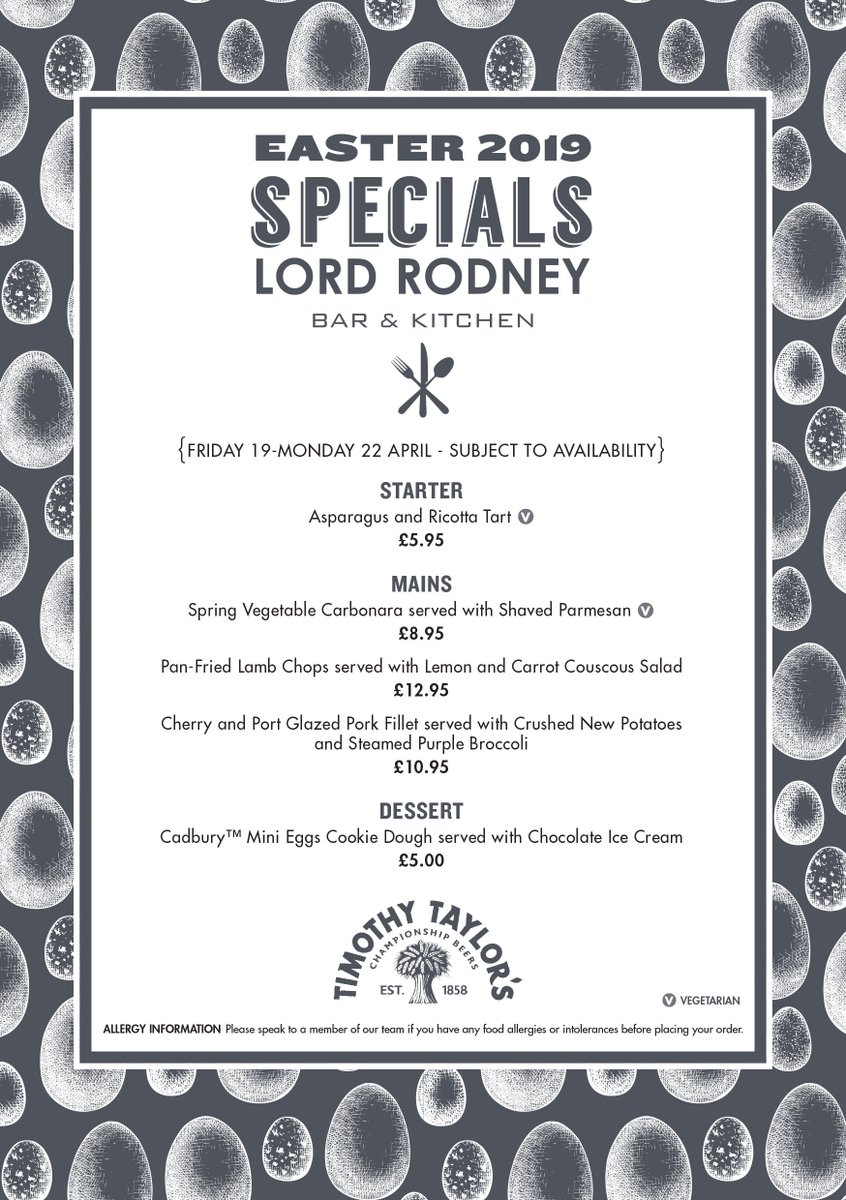 TheLordRodney's tweet photo. With #Easter approaching, check out our Easter Specials that will be exclusively available from Good Friday to Easter Monday! 🐰🐣

Who else is super excited for the @CadburyUK #MiniEggs #CookieDough served with #Chocolate Ice Cream!? 🍪🍫🍨🤤

Book now https://t.co/U5mKLOmHA2 https://t.co/BynnV00Lt6