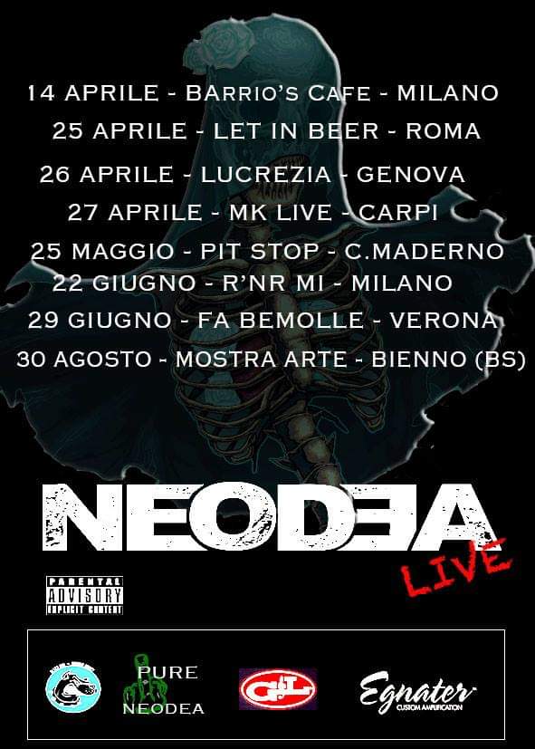 Neodea_Italy's tweet photo. Per rimanere aggiornati sui prossimi live! #neodea #liberoarbitrio #tour2019 #live https://t.co/baOTvAXxo3