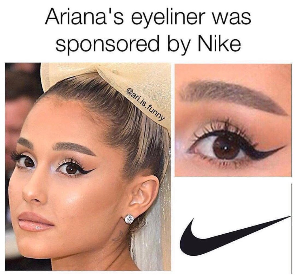 WinkThreading's tweet image. Will never look at this the same... Ariana can do no wrong. We LOVE this look. 😍