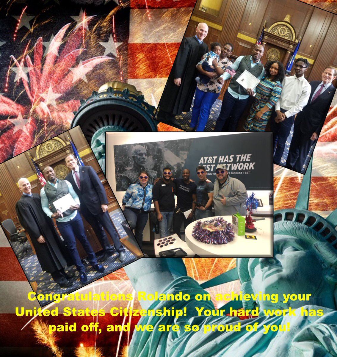 Rolando is officially a US Citizen!  Well done! #OurNE #OneNE <a href="/WilliamGStovall/">William Stovall</a> <a href="/JPotter24/">Jason Potter</a> <a href="/jackmoan/">Jack Moan</a> <a href="/OurOneNE/">OurNE IDEA</a>
