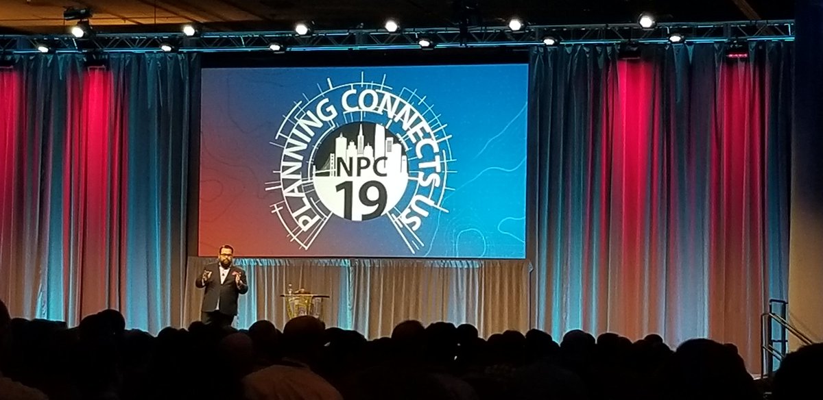 Still have tears in my eyes. Moving keynote by Vijay Gupta at #NPC19. Shares the stories of our most vulnerable population. Diversity, equity and inclusion is about real people. <a href="/APA_Planning/">American Planning Association</a>
