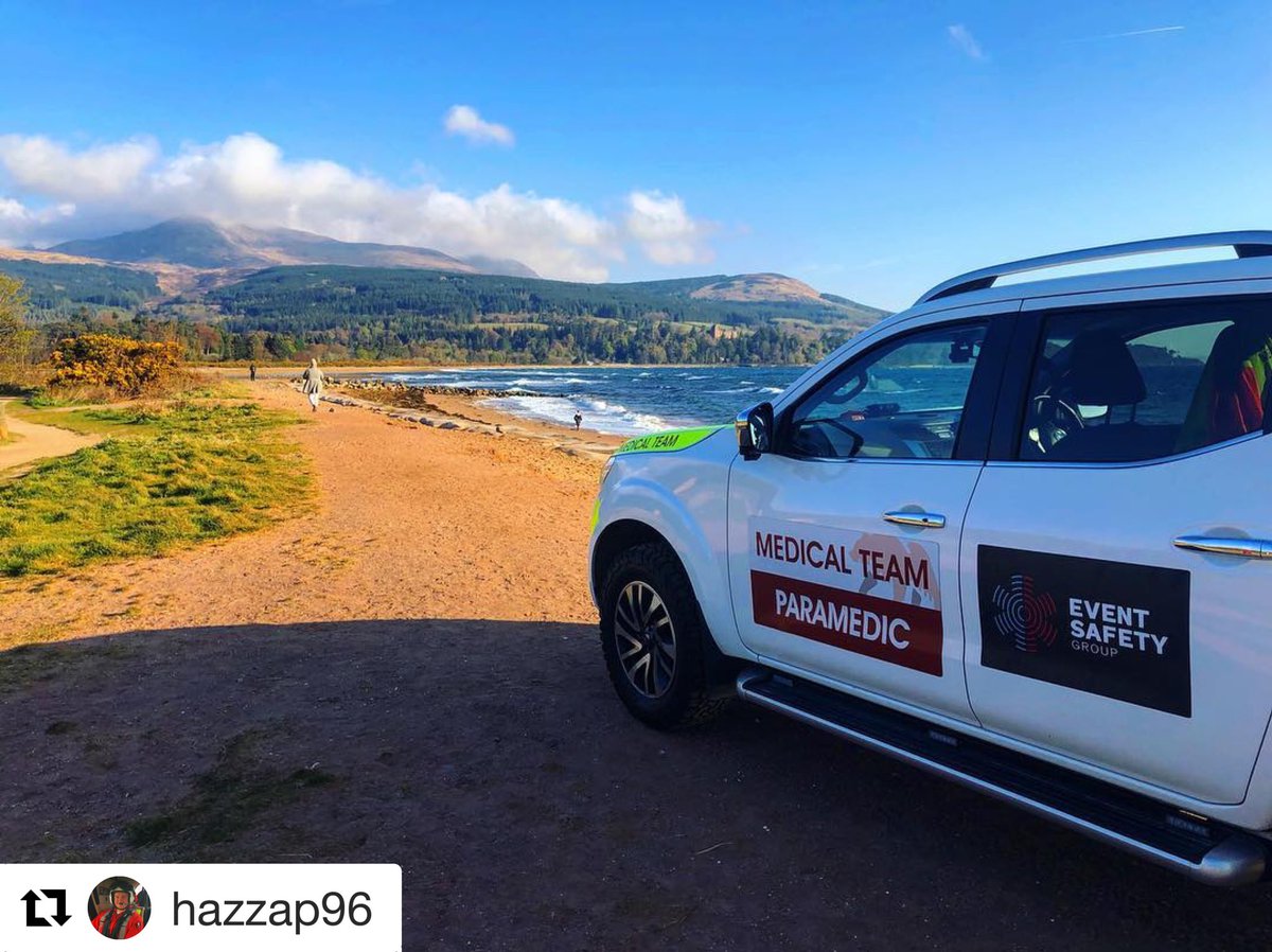 kodiakMedical's tweet photo. 2 of the team are @Chunky_medic @Harryp96 are out on #arran this weekend supporting another provider with their event #ratraces #rescue #paramedic @EventSafetyUK https://t.co/HCX2FsDUsr