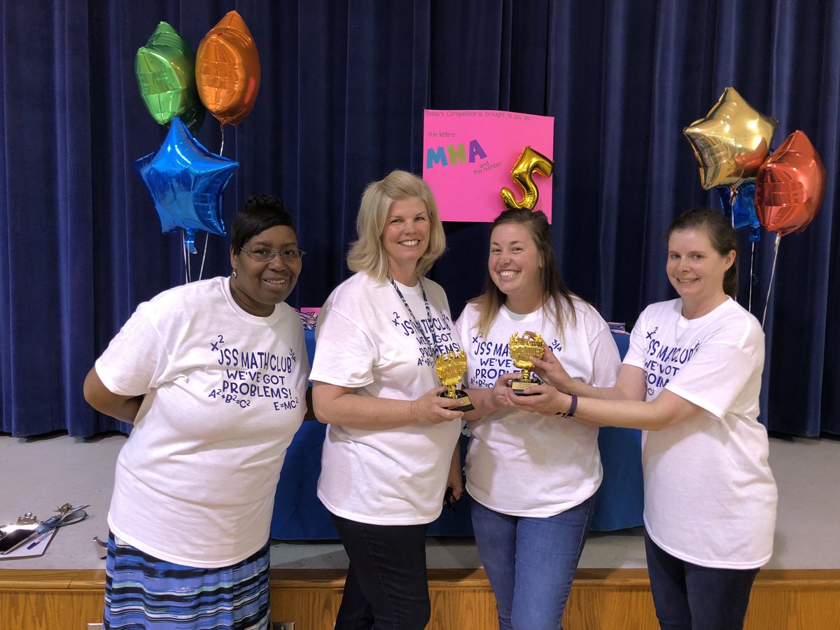kmakepeace8's tweet photo. Proud of these Eagle Mathletes and Coaches who hosted the county-wide math competition at JSS this morning! Lots of Top 3 finishes and perfect scores💪🏼🥇🥈🥉 #JSSEaglesSOAR #Mathletes https://t.co/eWtoxT3PkL