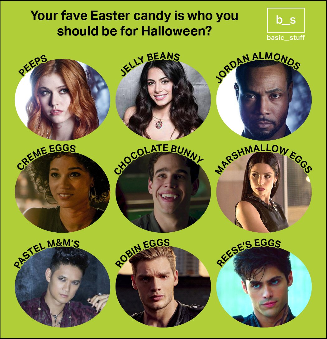 BasicShadowStuf's tweet photo. #HalloweenInSpring π»Which @ShadowhuntersTV character should you dress up as tonight for the halloween party at the Hunter's Moon?!?
#Shadowhunters https://t.co/8senhldnJZ
