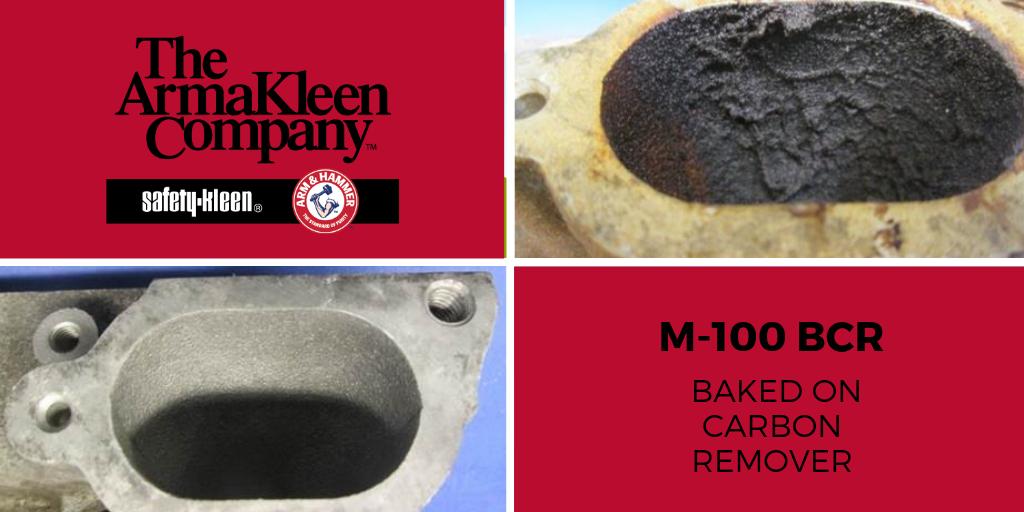 Armakleen's tweet photo. ArmaKleen M-100 BCR performs like a caustic cleaner w/o the use of free caustics. As a safer #aqueouscleaner designed to attack &amp; remove baked on carbon &amp; other heavy soils, it’s perfectly able to remove them from both steel &amp; softer aluminum parts. https://t.co/L3QqkPAH8e https://t.co/3nguFkUums