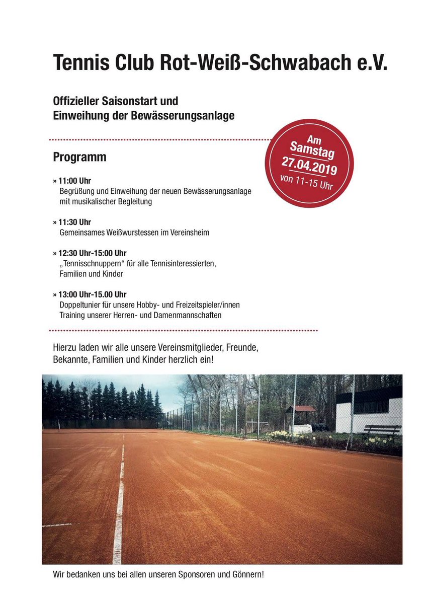 Es geht los.... #tennis #TennisParadise #newseason