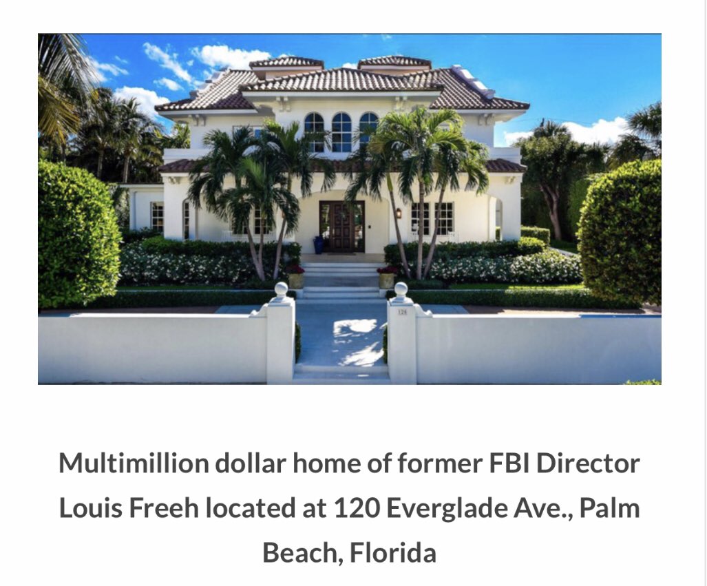 Which brings us back to Buzzy Krongrad and Louis Freeh who bought homes in Palm Beach to be close to Trump at Mar A LagoThis might explain why spies are targeting the ‘Winter White House’