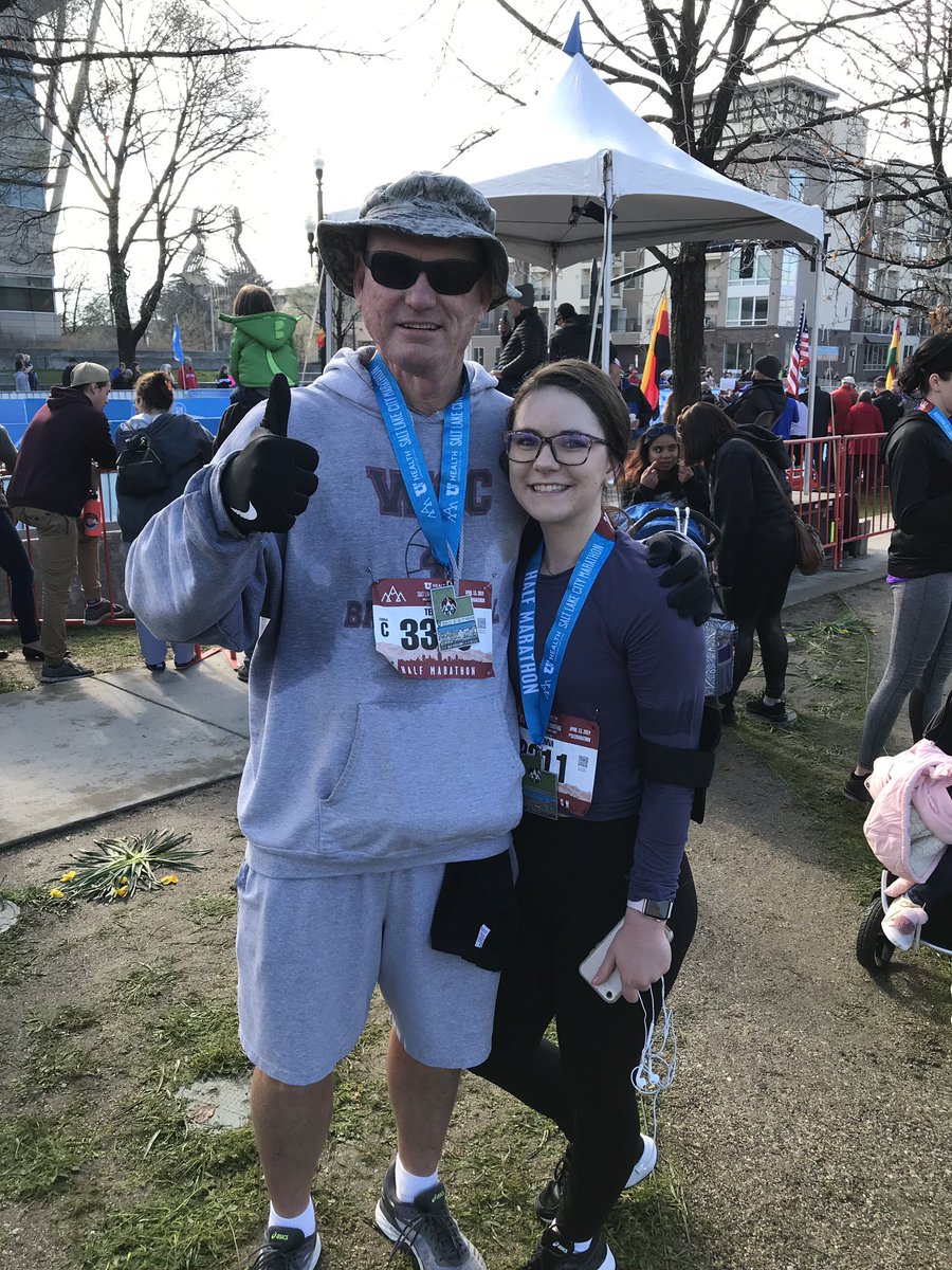 Just finished the Salt Lake City half marathon!!! Great day !